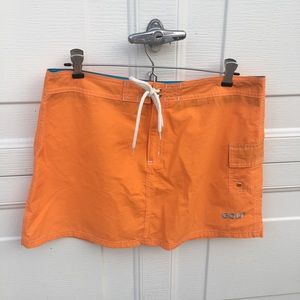 orange streetwear skirt vintage